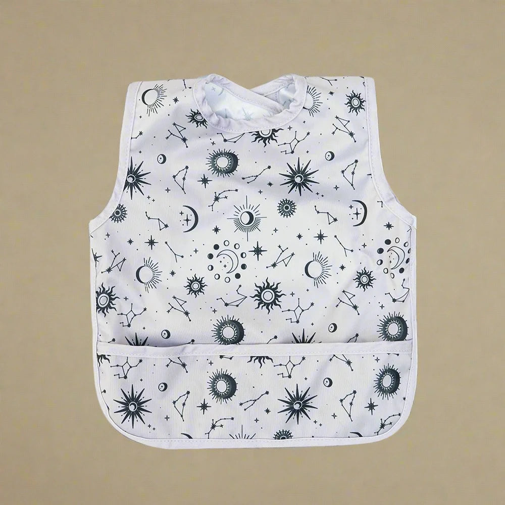 Recycled Fabric Baby Weaning Bib Media Cosmic