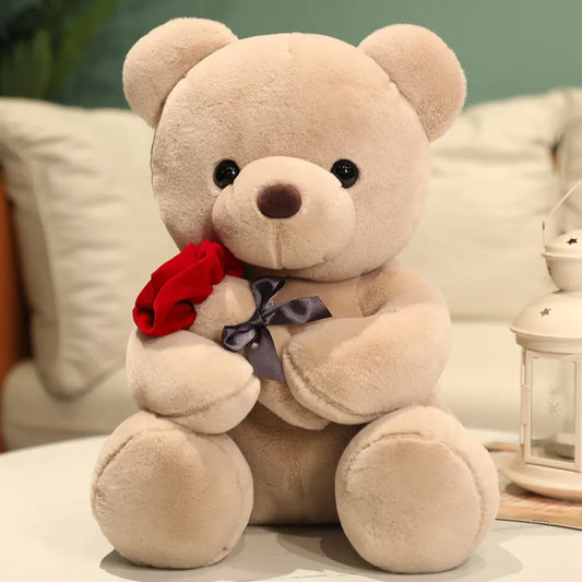 Teddy Bear with Roses Plush Toy - Toys from Dear Cece - Just £14.99! Shop now at Dear Cece