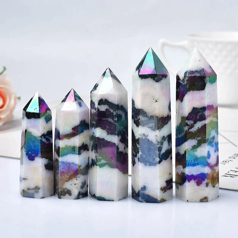 Black and White Zebra Natural Quartz Wand - Crystal Healing from Dear Cece - Just £10.99! Shop now at Dear Cece