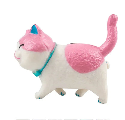 pink and white cat