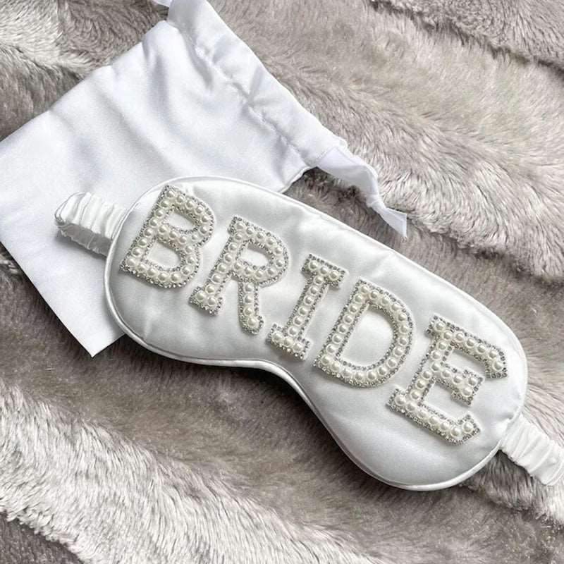 Bride Silk Satin Sleep Mask - Sleep Mask from Dear Cece - Just £18.99! Shop now at Dear Cece