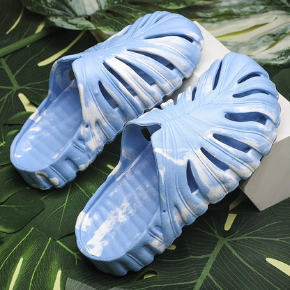 Monstera Cheese Plant Sliders - slippers from Dear Cece - Just £24.99! Shop now at Dear Cece