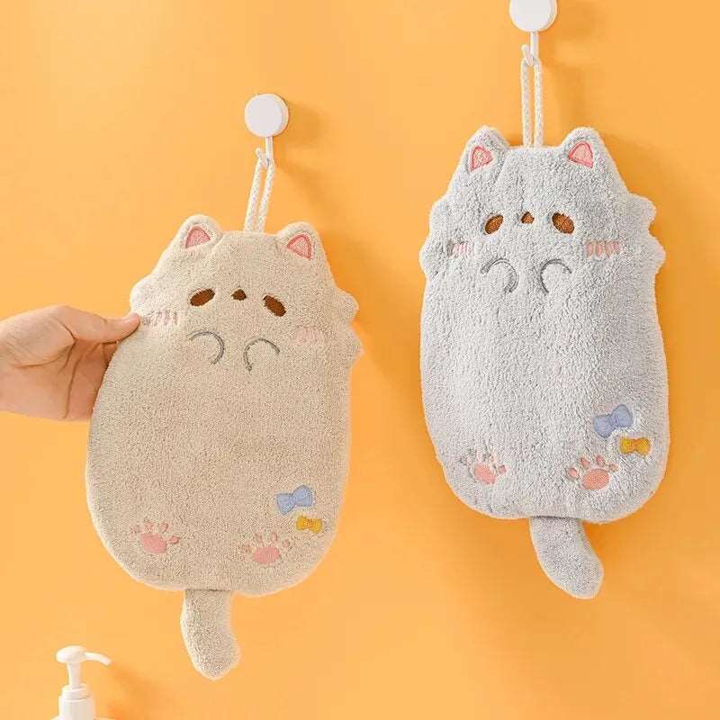 Cute Kawaii Cat Hanging Hand Towel - Towels from Dear Cece - Just £7.99! Shop now at Dear Cece