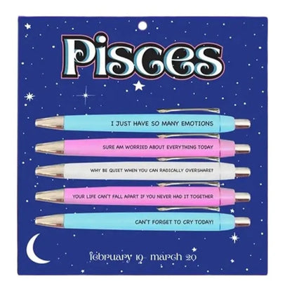 Zodiac Star Sign Novelty Ballpoint Pen Set - Pens from Dear Cece - Just £14.99! Shop now at Dear Cece