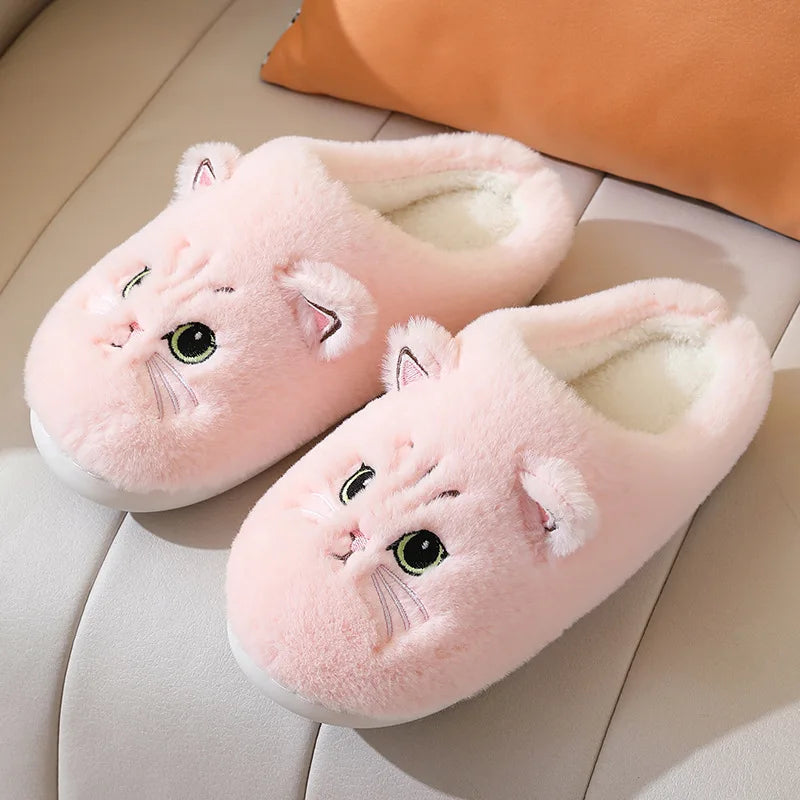 Cute Cartoon Cat Face Slippers - slippers from Dear Cece - Just £15.99! Shop now at Dear Cece