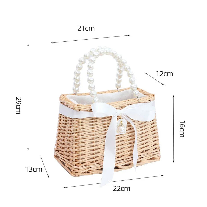 Bride Wifey Boho Wicker Beach Bag - Bags from Dear Cece - Just £34.99! Shop now at Dear Cece