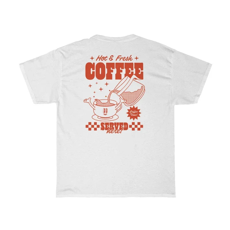 Back Print Retro Coffee T Shirt - T Shirts from Dear Cece - Just £15.99! Shop now at Dear Cece