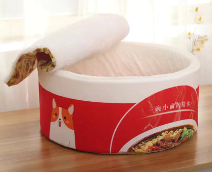 Instant Ramen Noodle Novelty Cat Bed - Cat Bed from Dear Cece - Just £29.99! Shop now at Dear Cece