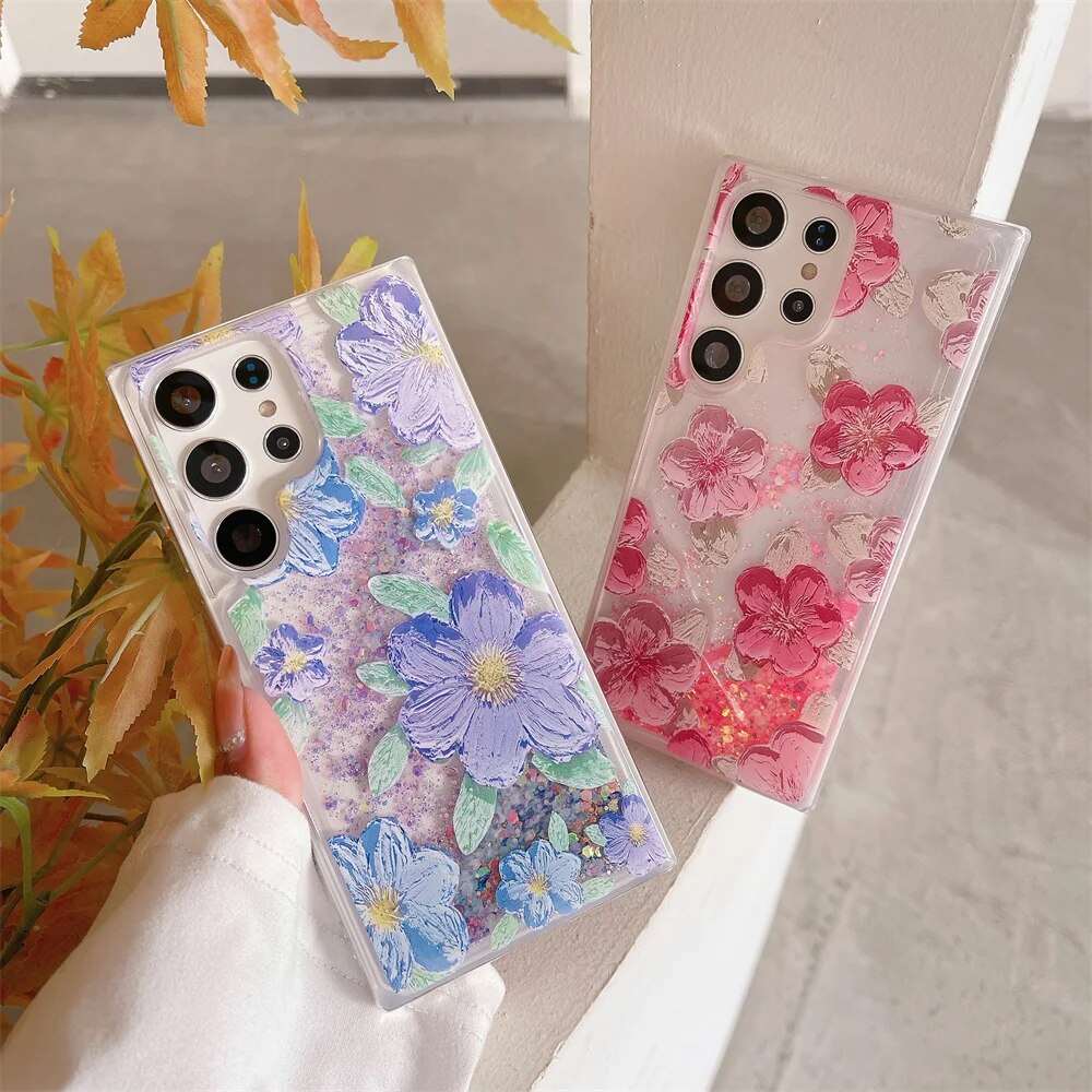Oil Painting Flower Pattern Samsung Phone Case
