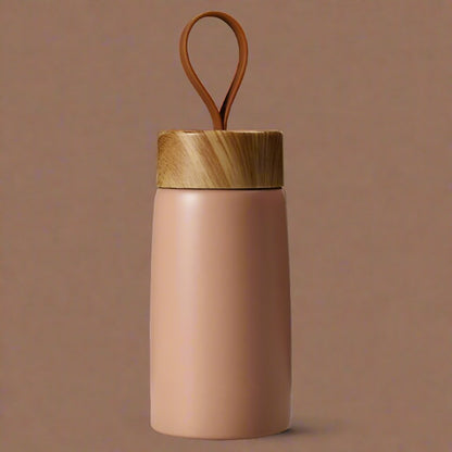 brown thermal travel mug