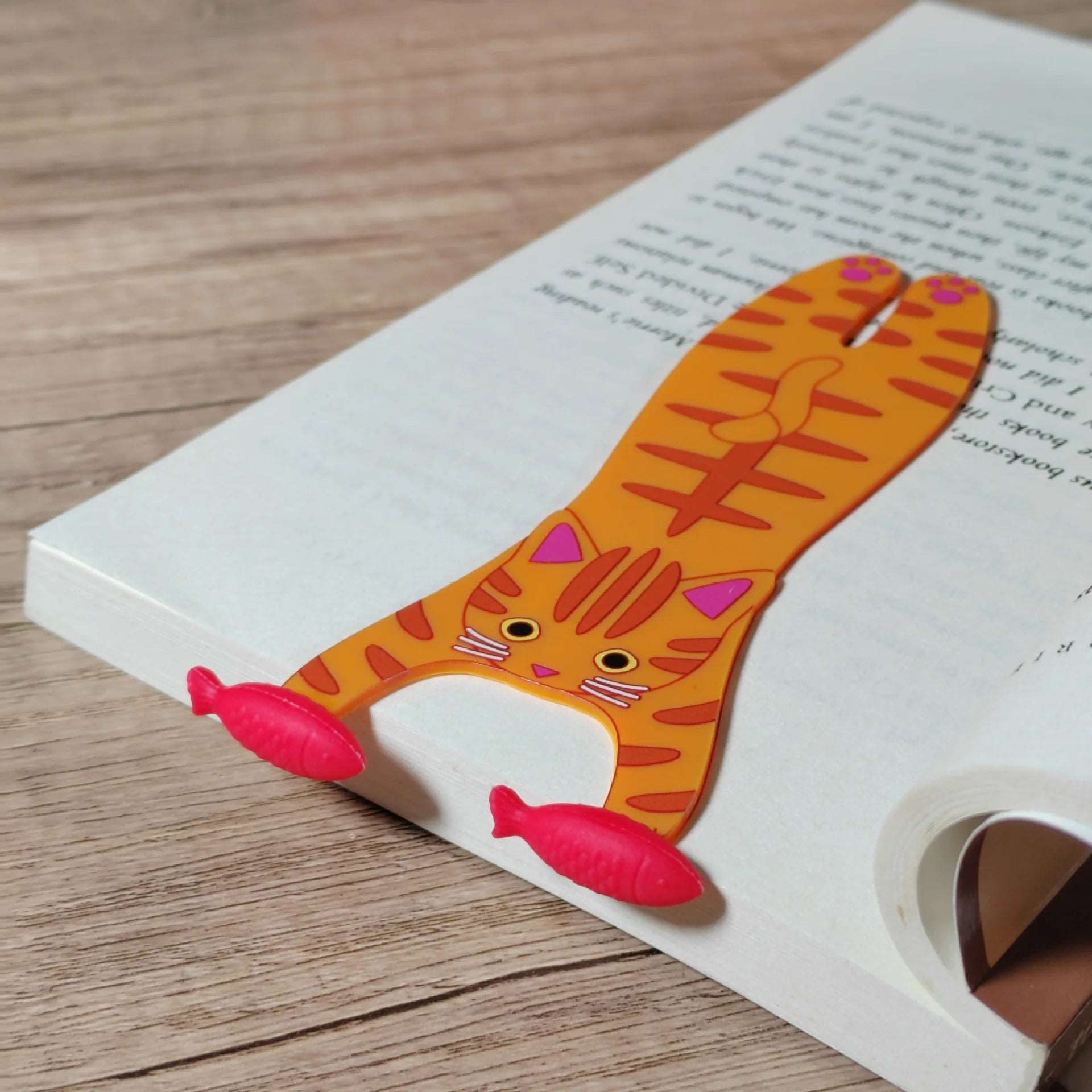 ginger cat bookmark