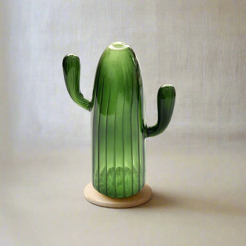 Hand Blown Cactus Glass Vase - Vase from Dear Cece - Just £14.99! Shop now at Dear Cece