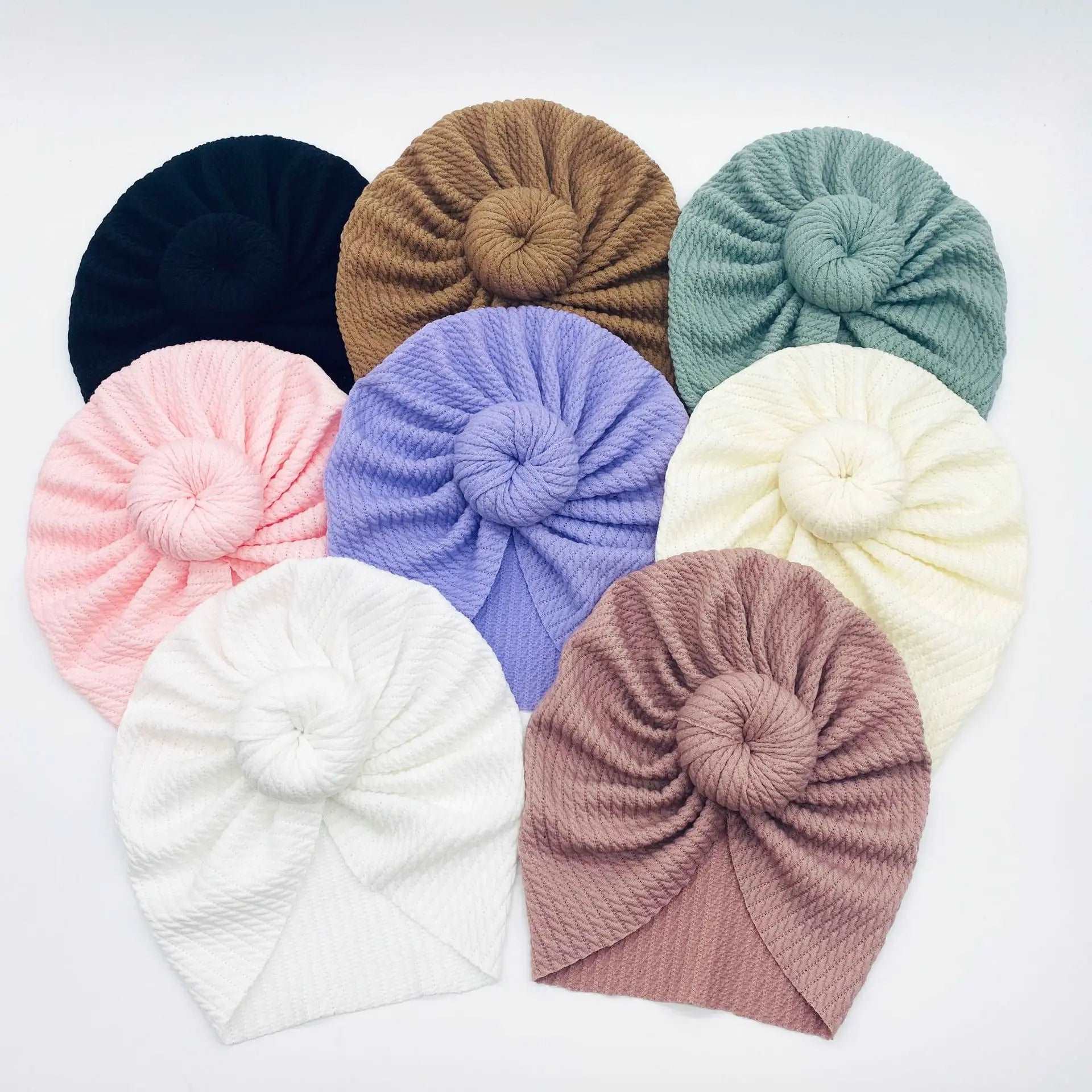 Knotted Cotton Baby Turban