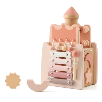 Pink Princess Castle Multifunctional Busy Toy