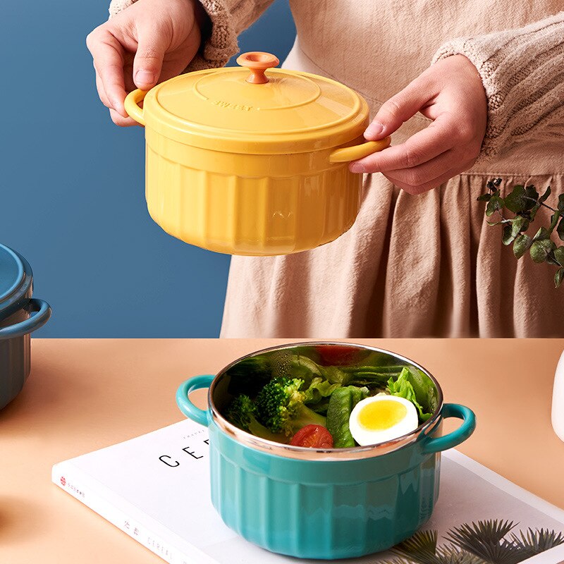 Stainless Steel Instant Ramen Noodle Bowl - Bowls from Dear Cece - Just £15.99! Shop now at Dear Cece