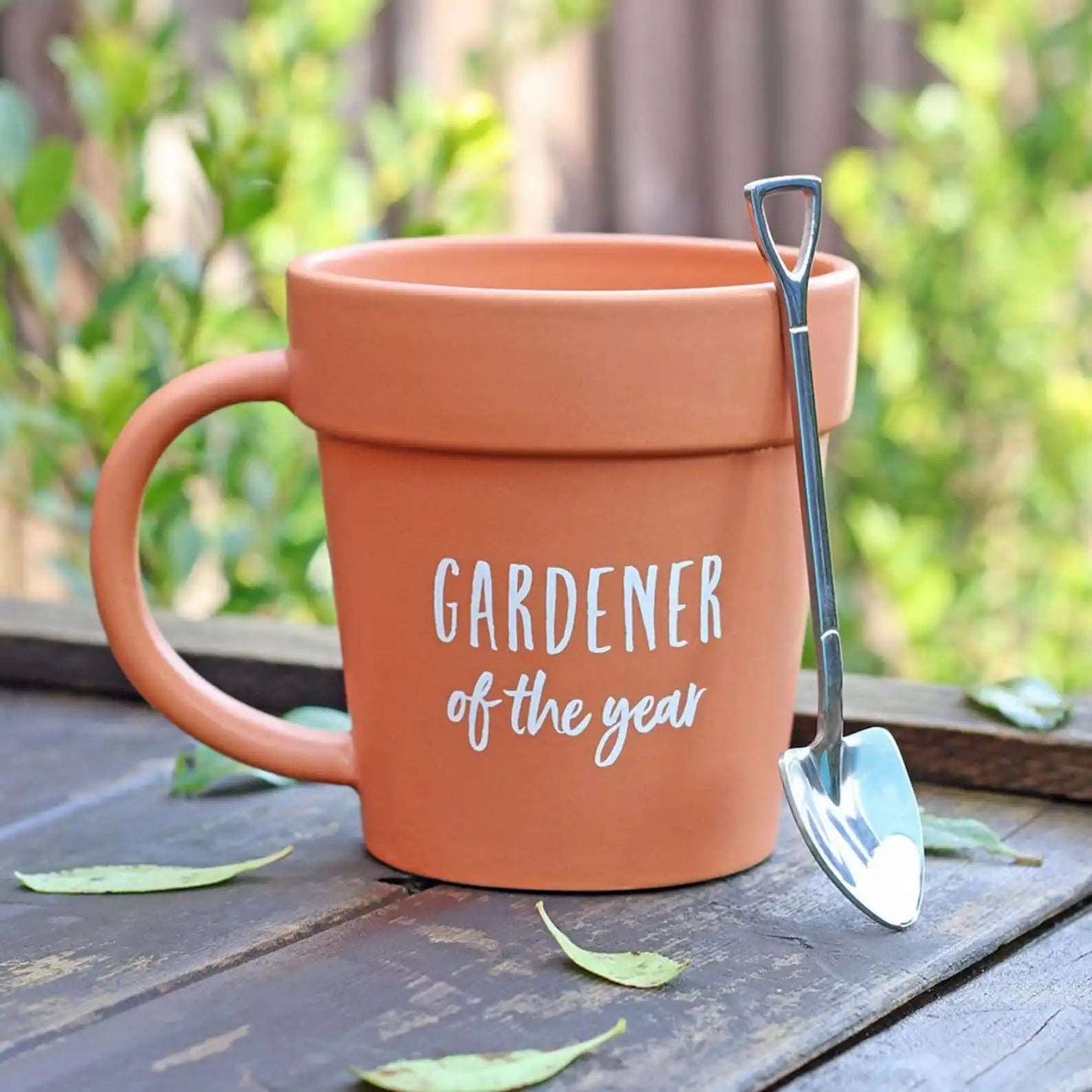 Gardener of the Year Mug with Shovel Spoon - Mugs from Dear Cece - Just £19.99! Shop now at Dear Cece