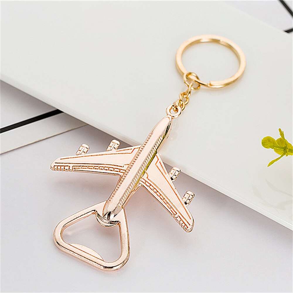 Aeroplane Beer Bottle Opener Keyring - Keychains from Dear Cece - Just £6.99! Shop now at Dear Cece