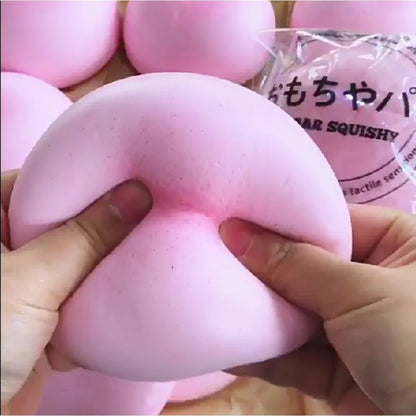 Sugar Bun Squishy Fidget Toy | Pink Slow Rise Sensory Stress Relief Toy