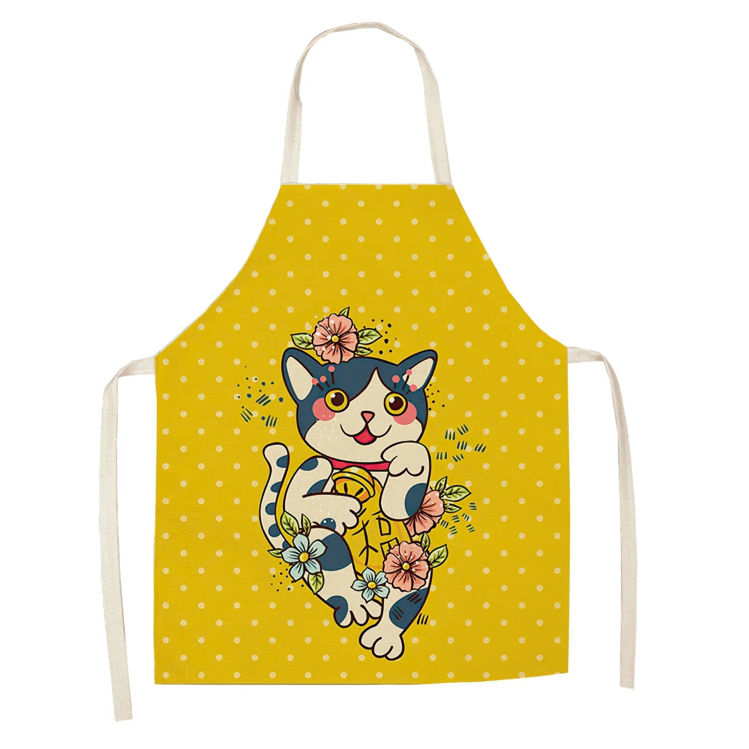 Japanese Lucky Cat Sushi Apron - Apron from Dear Cece - Just £16.99! Shop now at Dear Cece