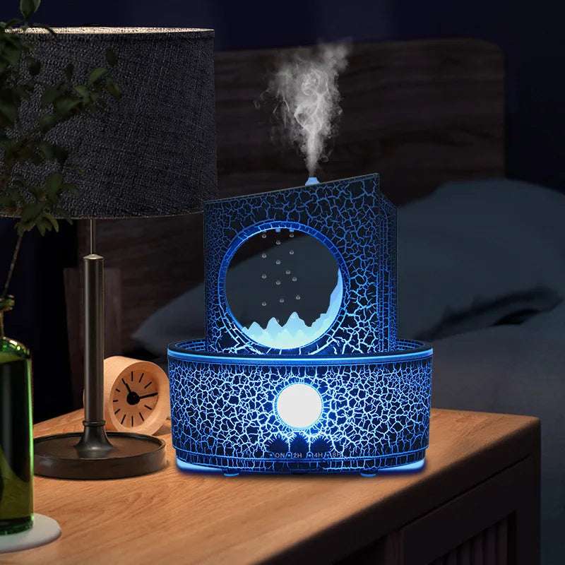 Blue light rain drop diffuser