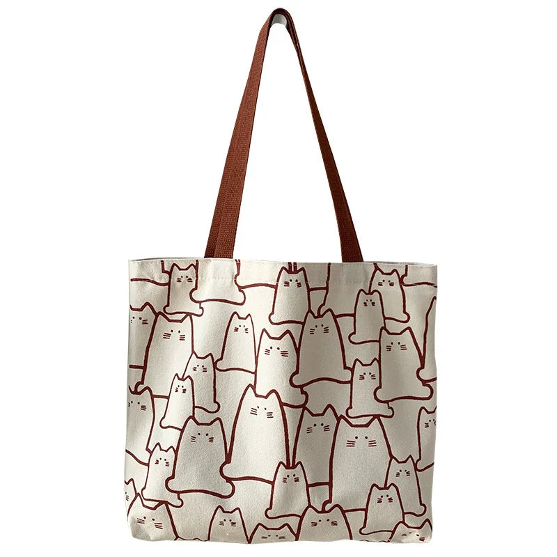 Cat Print Tote Bag - Bags from Dear Cece - Just £11.99! Shop now at Dear Cece