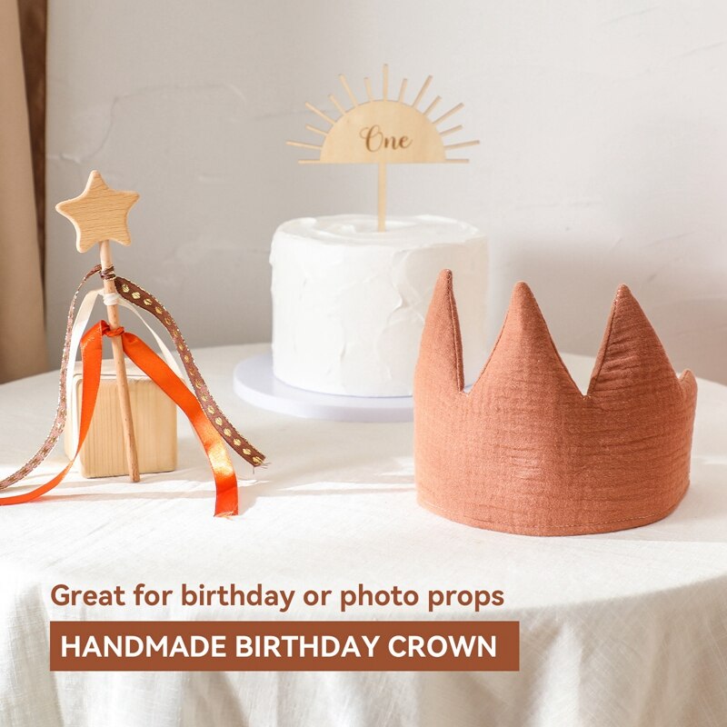 Babies First Birthday Handmade Hat Set