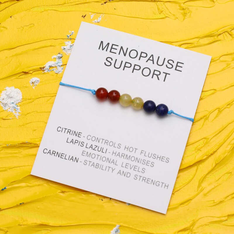 Menopause Support Natural  Crystal Healing Bracelet - Bracelets from Dear Cece - Just £8.99! Shop now at Dear Cece