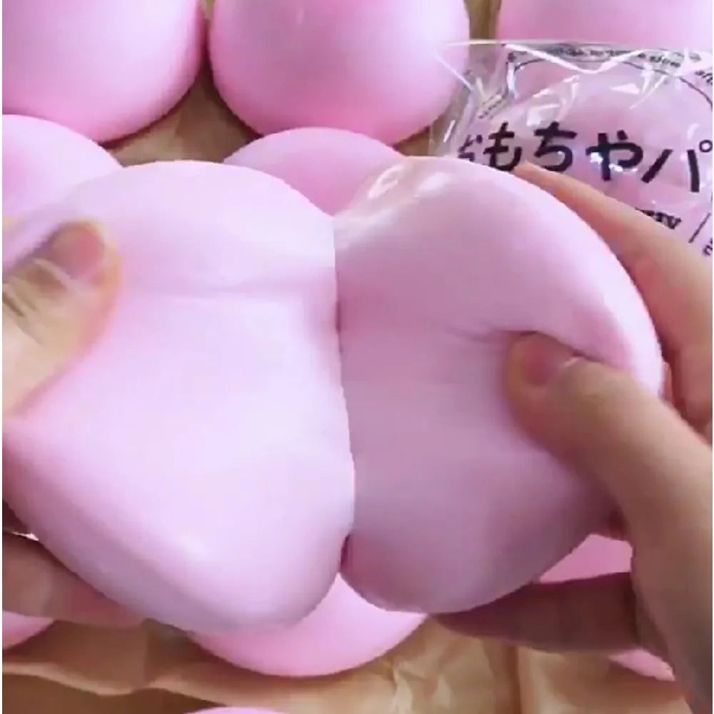 Sugar Bun Squishy Fidget Toy | Pink Slow Rise Sensory Stress Relief Toy