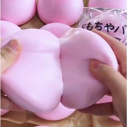 Sugar Bun Squishy Fidget Toy | Pink Slow Rise Sensory Stress Relief Toy