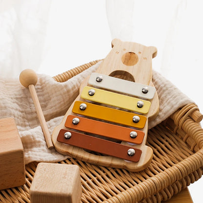 Wooden Bear Xylophone Music Toy