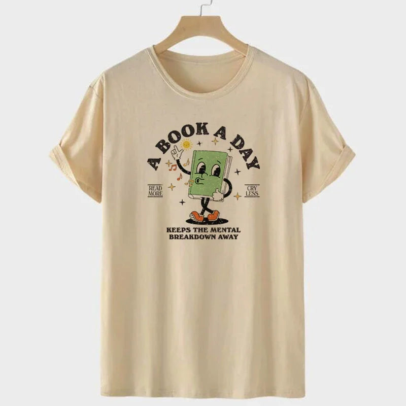 gifts for bookworms khaki t-shirt