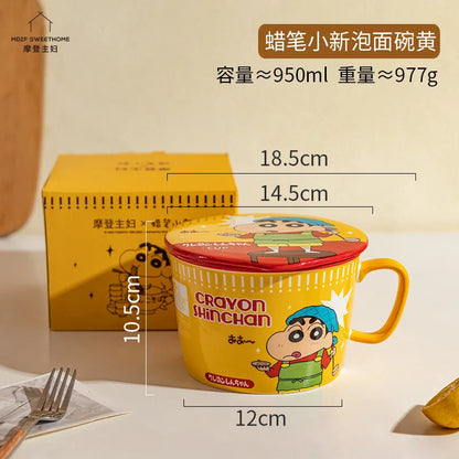 Japanese Anime Instant Noodle Bowl With Lid - Mugs from Dear Cece - Just £29.99! Shop now at Dear Cece