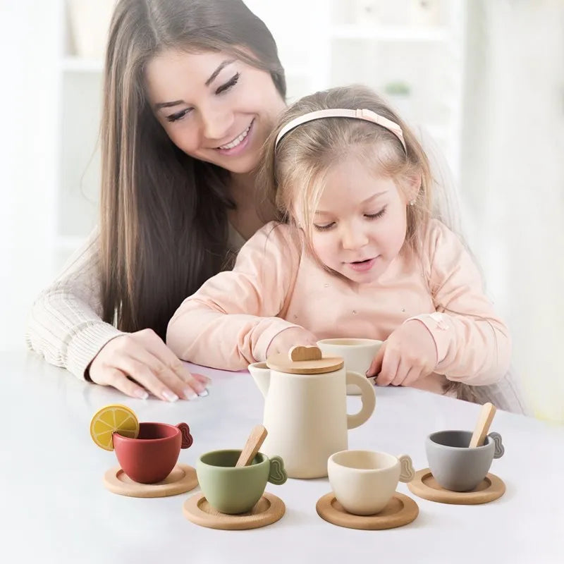 Wooden Montessori Afternoon Tea Set