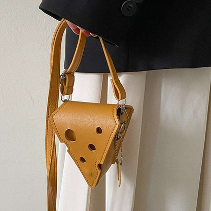 Cheese Shaped Mini PU Leather Bag - Bags from Dear Cece - Just £14.99! Shop now at Dear Cece