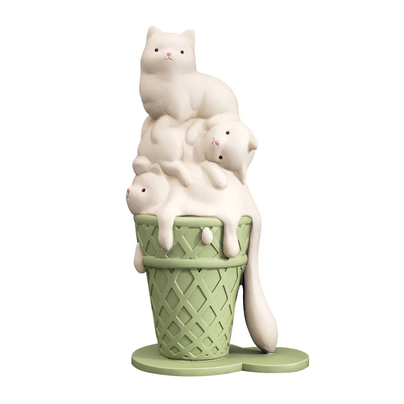 Ice Cream Melting Cat Sculpture - Home Decor from Dear Cece - Just £34.99! Shop now at Dear Cece