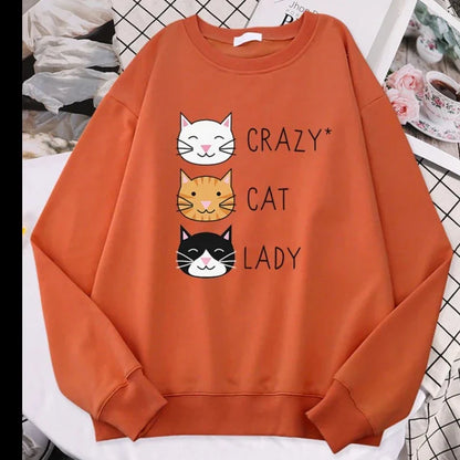 Crazy Cat lady Crew Neck Jumper - Knitwear from Dear Cece - Just £22.99! Shop now at Dear Cece