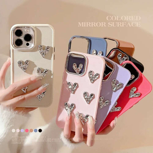 Crinkle Heart Silicone iPhone Case