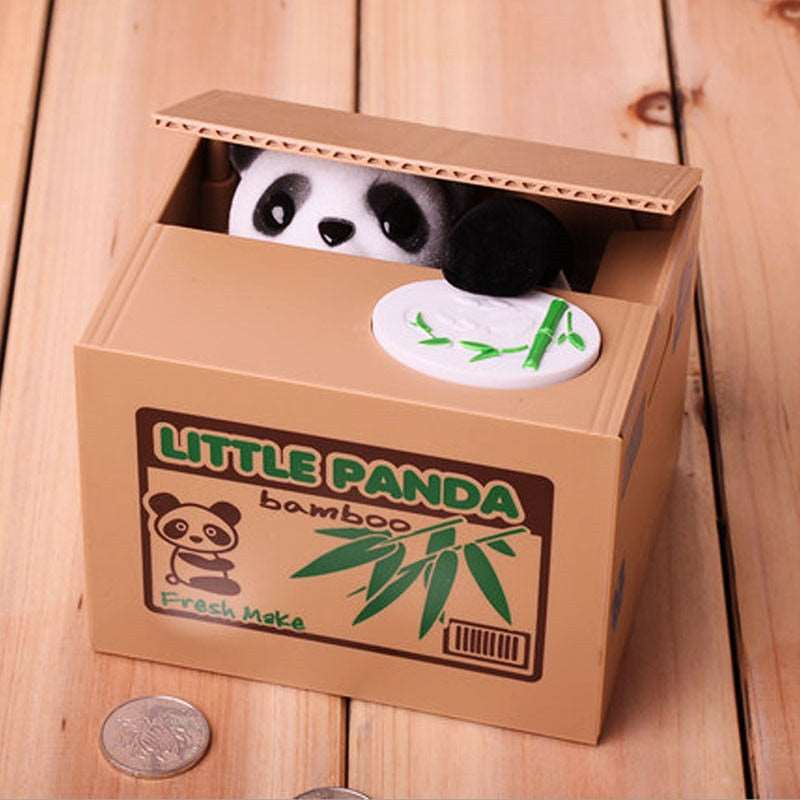 Little Panda & Friends Automated Coin Stealing Money Box - Money Box from Dear Cece - Just £14.99! Shop now at Dear Cece