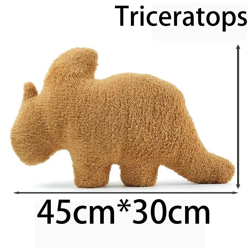 Triceratops nugget plush pillow