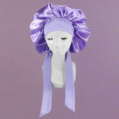 Satin Adjustable Night Sleep Cap for Curly Hair - Haircare from Dear Cece - Just £16.99! Shop now at Dear Cece