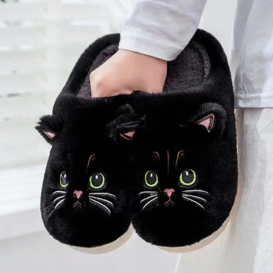Cute Cartoon Cat Face Slippers - slippers from Dear Cece - Just £15.99! Shop now at Dear Cece