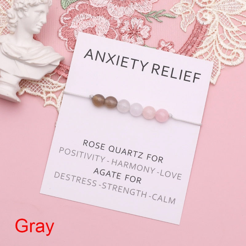 Anxiety Relief Healing Crystal Bracelet - Rose Quartz - Jewellery from Dear Cece - Just £8.99! Shop now at Dear Cece