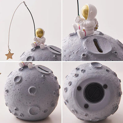 Space Astronaut Star Fishing Moon Money Box - Money Box from Dear Cece - Just £32.99! Shop now at Dear Cece