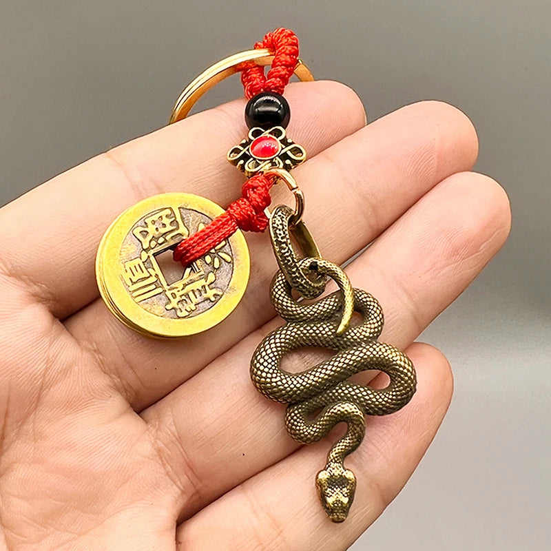 Year of the Snake Lucky Pendant Keychain