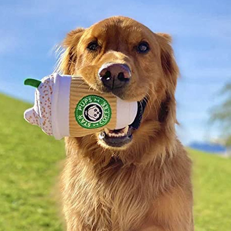 Starbarks Coffee Squeaky Dog Toy - Dog Toys from Dear Cece - Just £10.99! Shop now at Dear Cece