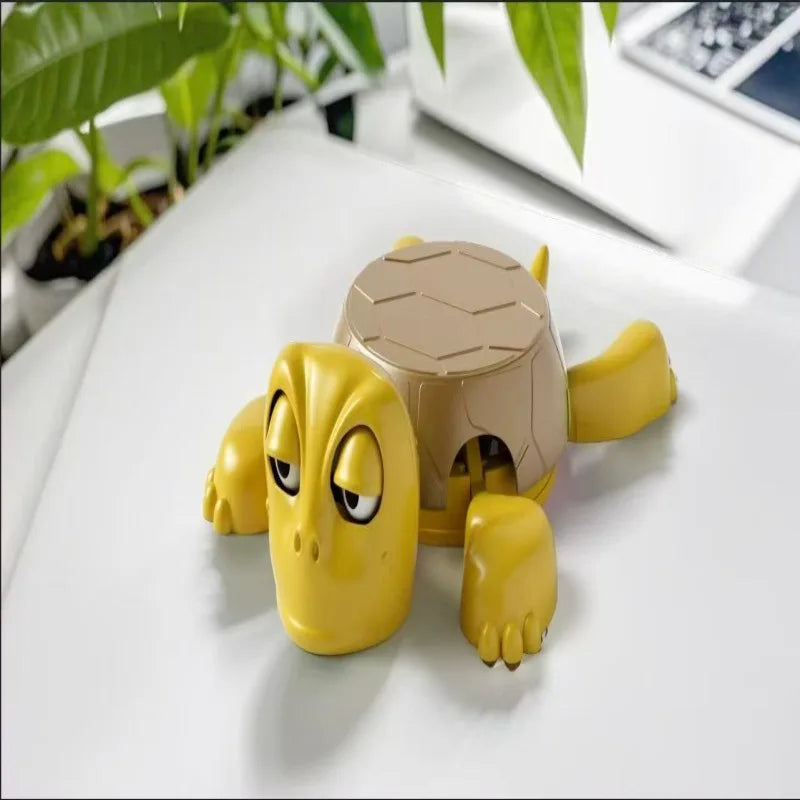 Funny Surprised Turtle 3D Coaster