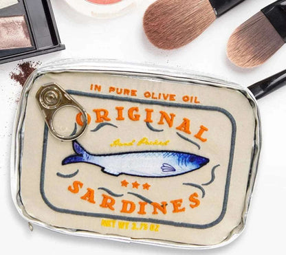 Canned Sardines Travel Makeup Pouch Beauty Bag - cosmetic bags from Dear Cece - Just £15.99! Shop now at Dear Cece