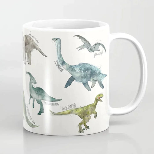 Dinosaur Illustrated Coffee Mug - Mugs from Dear Cece - Just £19.99! Shop now at Dear Cece