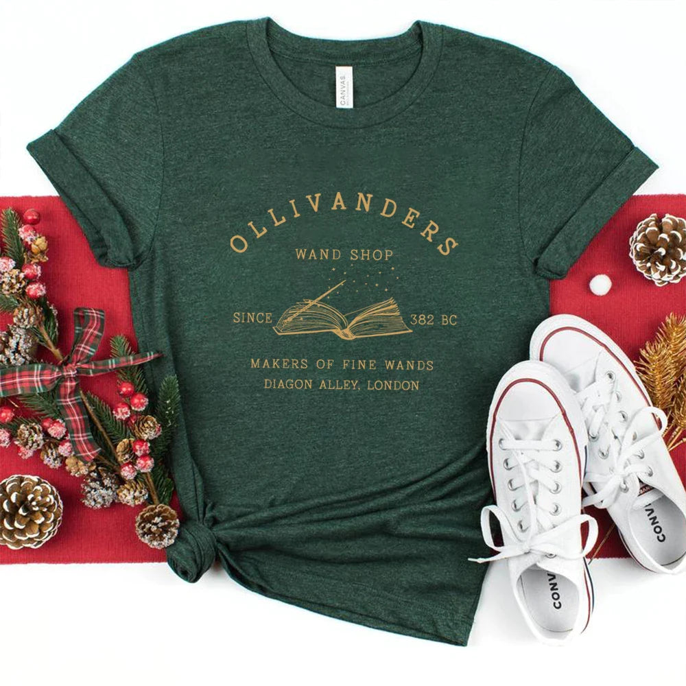 Ollivanders Wand Shop Harry Potter Graphic T-Shirt - T Shirts from Dear Cece - Just £18.99! Shop now at Dear Cece