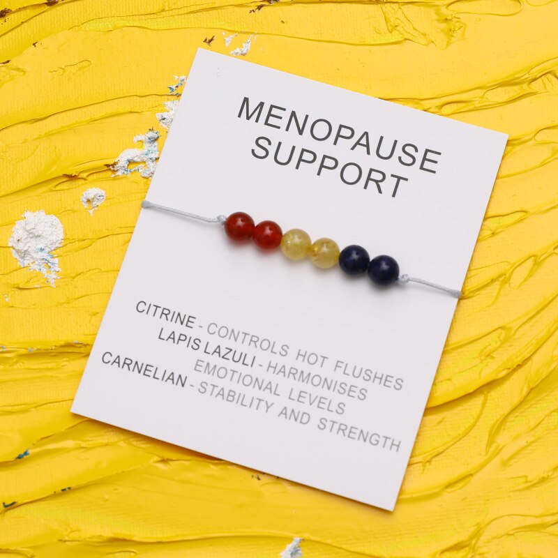 Menopause Support Natural  Crystal Healing Bracelet - Bracelets from Dear Cece - Just £8.99! Shop now at Dear Cece